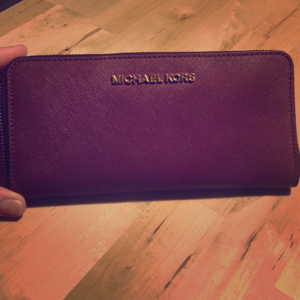 Burgundy Michael Kors wallet